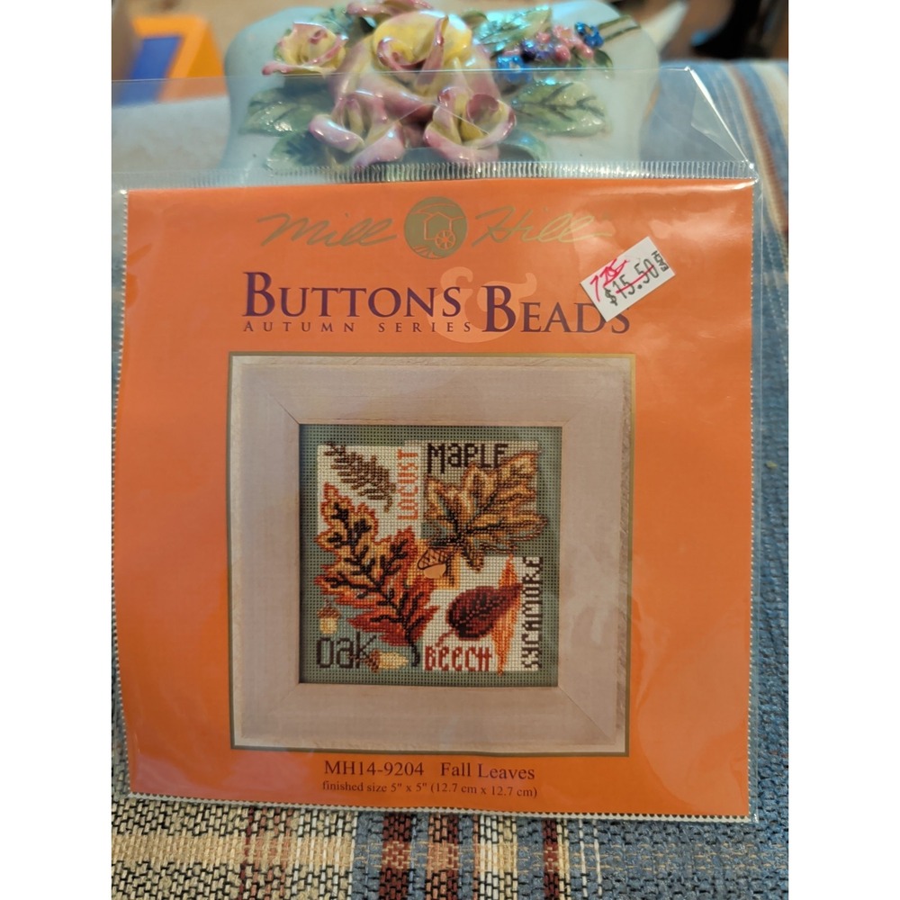 New Mill Hill Kit Buttons Beads Autumn Series MH14-9204 Fall Leaves